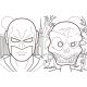 HEROS ET MONSTRES 8 MASQUES A COLORIER