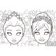 PRINCESSES - 8 MASQUES A COLORIER