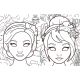 PRINCESSES - 8 MASQUES A COLORIER