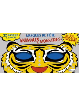 ANIMAUX ET MONSTRES 32 MASQUES DE FETES