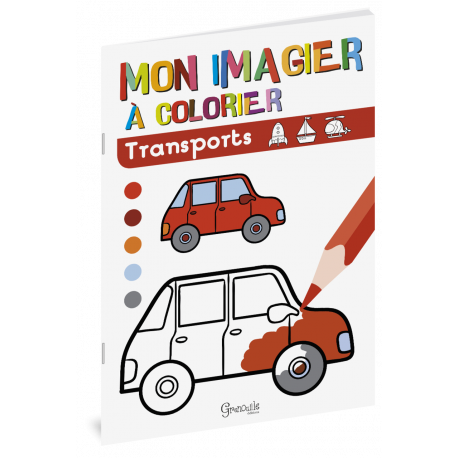 TRANSPORT MON IMAGIER A COLORIER