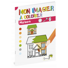 MAISON MON IMAGIER A COLORIER