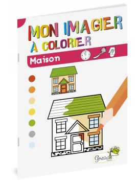 MAISON MON IMAGIER A COLORIER