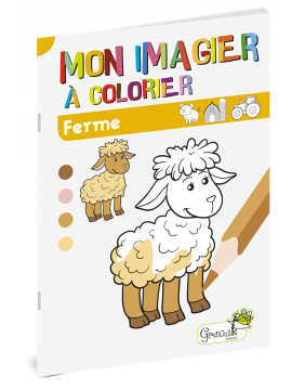 FERME MON IMAGIER A COLORIER