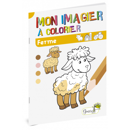 FERME MON IMAGIER A COLORIER