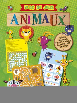 BLOC DE JEUX SPECIAL ANIMAUX - 7 ANS ET +