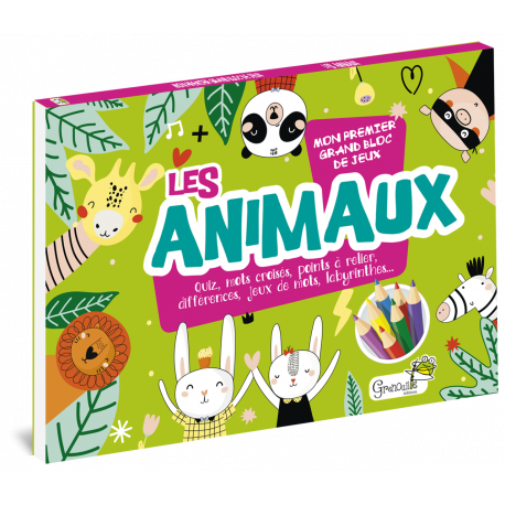 LES ANIMAUX MON PREMIER GRAND BLOC DE JEUX