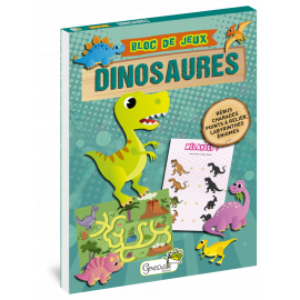 PETIT BLOC DE JEUX DINOSAURES - 5 ANS ET +