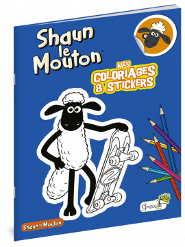 SHAUN LE MOUTON MES COLORIAGES ET STICKERS