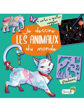 JE DESSINE LES ANIMAUX DU MONDE ART & POCHOIRS