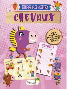 PETIT BLOC DE JEUX CHEVAUX - 7 ANS ET +