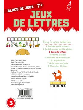 JEUX DE LETTRES - 7 ANS ET +