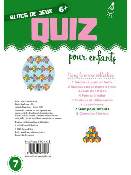 QUIZ POUR ENFANTS - 6 ANS ET +